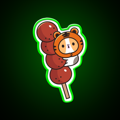 Tiger Bubu And Tanghulu Led Neon Sign Chinese Food Rgb Color