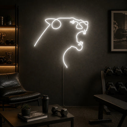 Tiger Head LED Neon Sign real lifestyle scene