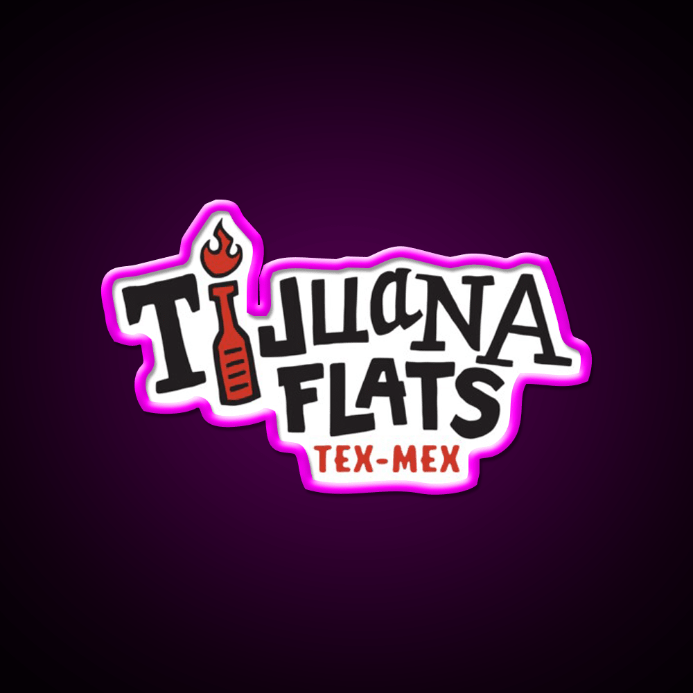 Tijuana Flats Fast Food Led Neon Sign For Burger Place Rgb Color - Shineneon