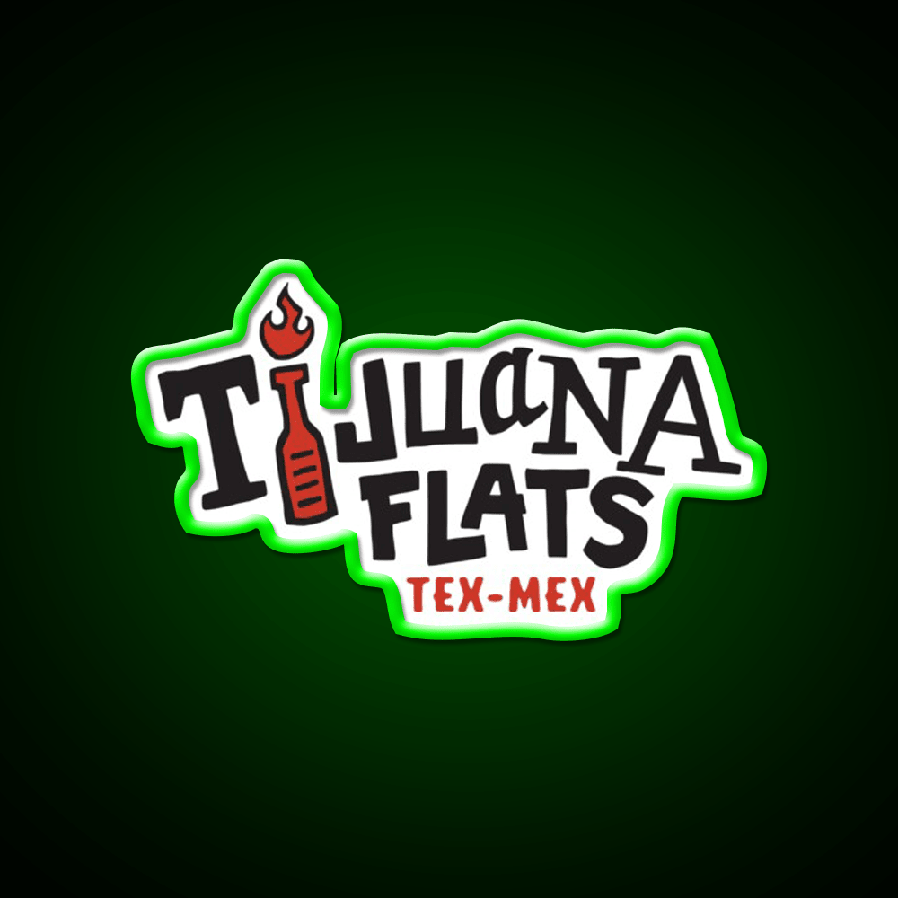 Tijuana Flats Fast Food Led Neon Sign For Burger Place Rgb Color - Shineneon