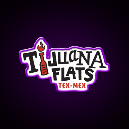 Tijuana Flats Fast Food Led Neon Sign For Burger Place Rgb Color - Shineneon
