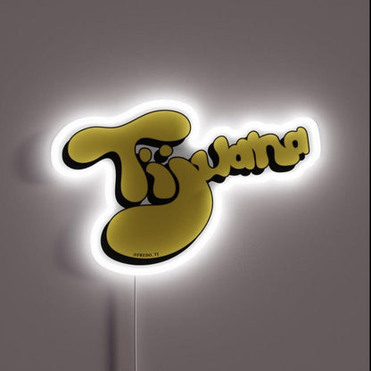 Tijuana La Esquina Del Mundo Rgb Led Neon Sign - Shineneon