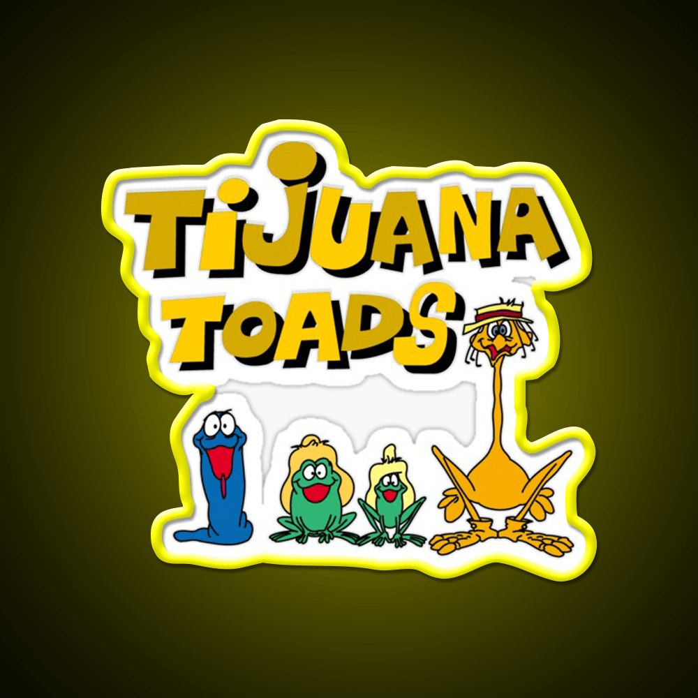 Tijuana Toads And Friends Party Drink Tequila Led Neon Sign Rgb Color - Shineneon