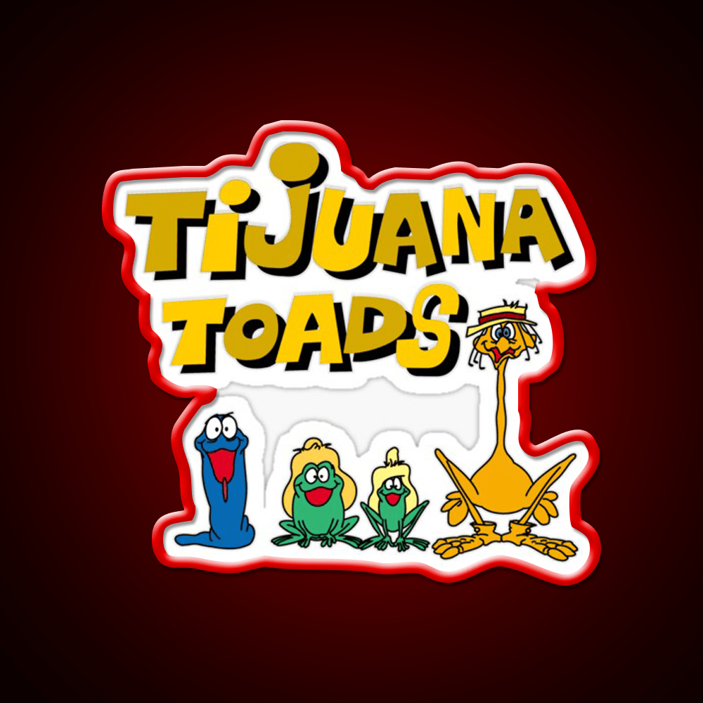 Tijuana Toads And Friends Party Drink Tequila Led Neon Sign Rgb Color - Shineneon