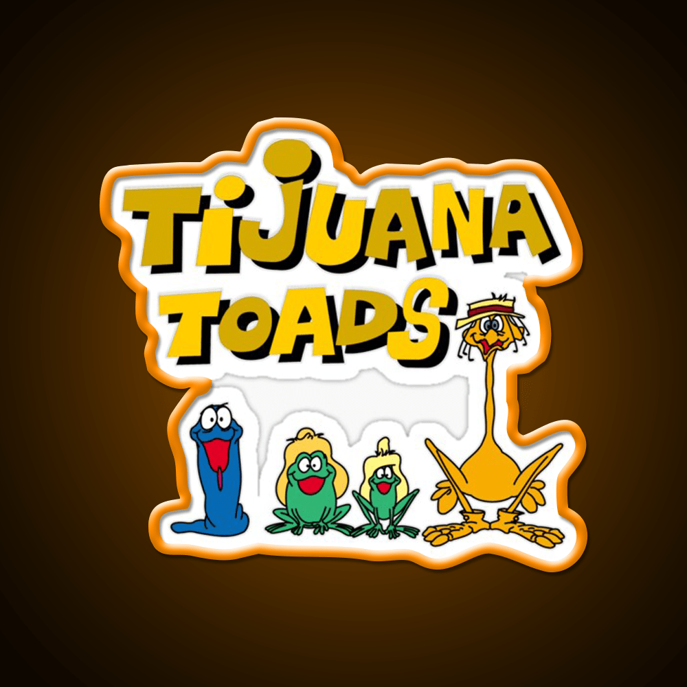 Tijuana Toads And Friends Party Drink Tequila Led Neon Sign Rgb Color - Shineneon