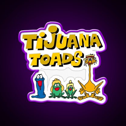 Tijuana Toads And Friends Party Drink Tequila Led Neon Sign Rgb Color - Shineneon
