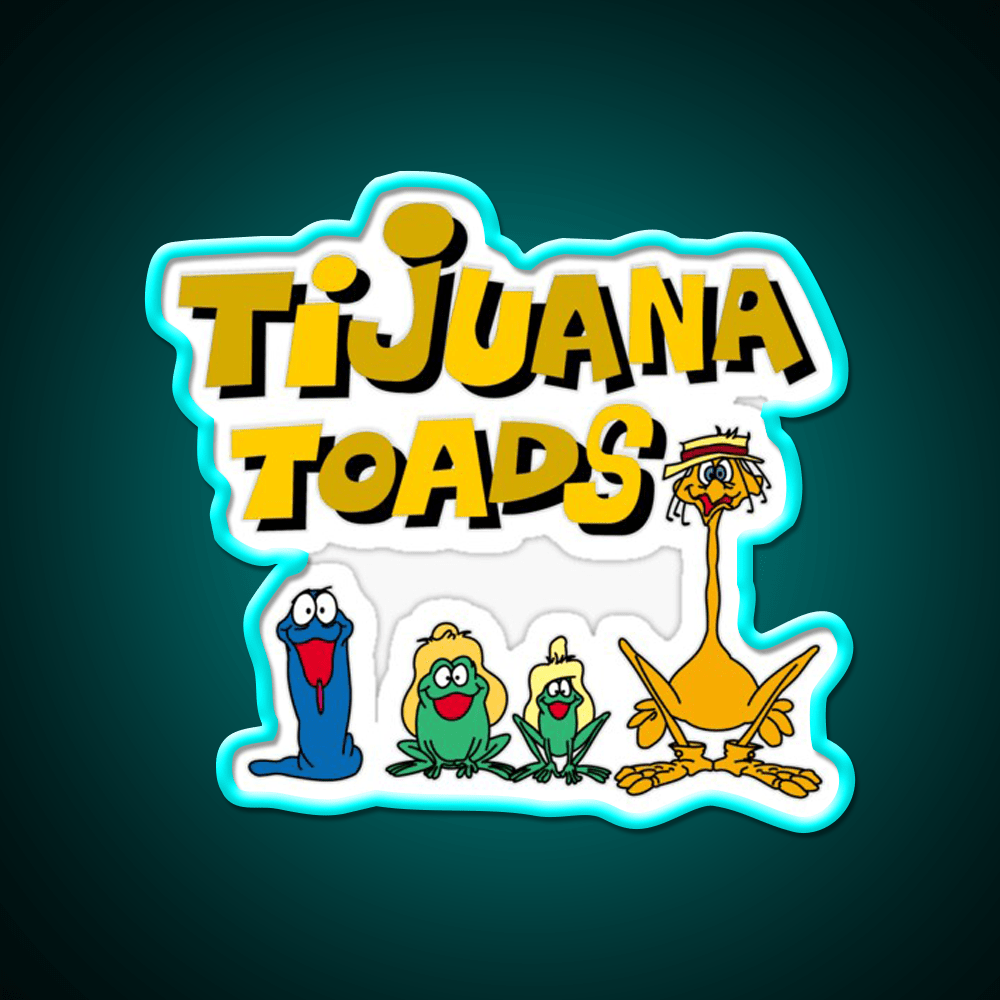 Tijuana Toads And Friends Party Drink Tequila Led Neon Sign Rgb Color - Shineneon