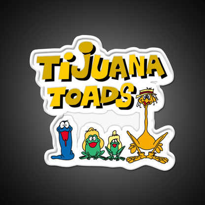 Tijuana Toads And Friends Party Drink Tequila Led Neon Sign Rgb Color - Shineneon