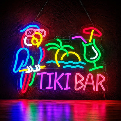 Tiki Bar Parrot Neon Sign LED Neon Sign high-converting product image