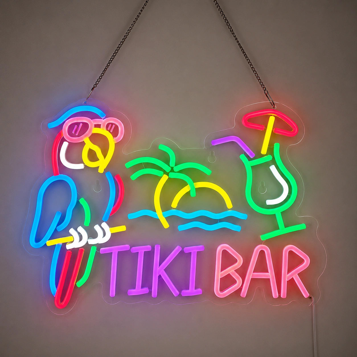 Tiki Bar Parrot Neon Sign LED Neon Sign main product image