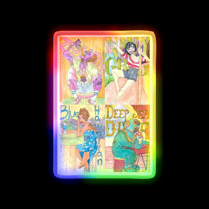 Tiki Bar Pattern Man Cave Bar Led Neon Sign Rgb Color