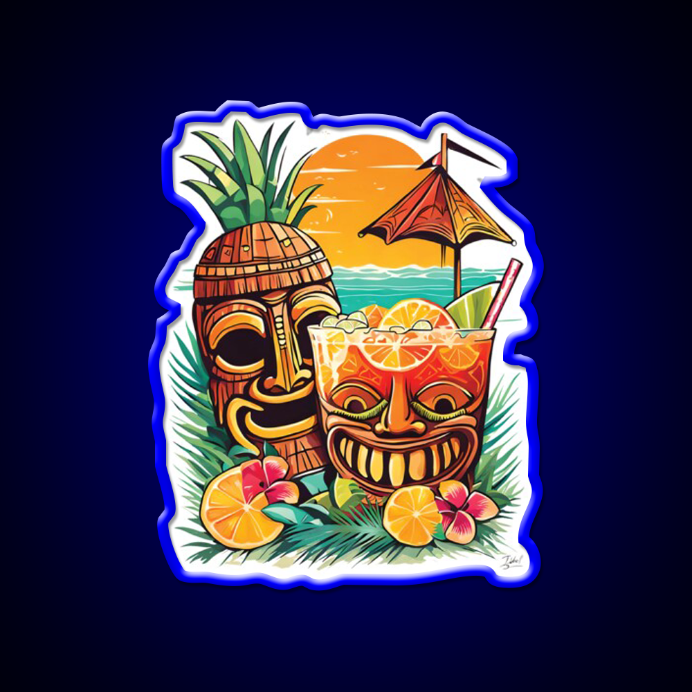 Tiki Cocktail Bar Decor Led Neon Sign Rgb Color - LED neon sign view 5