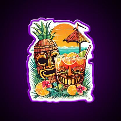 Tiki Cocktail Bar Decor Led Neon Sign Rgb Color - LED neon sign view 9