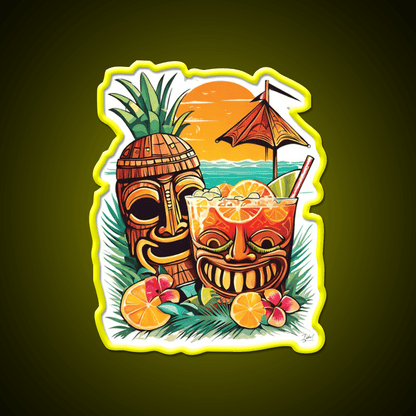 Tiki Cocktail Bar Decor Led Neon Sign Rgb Color - Shineneon