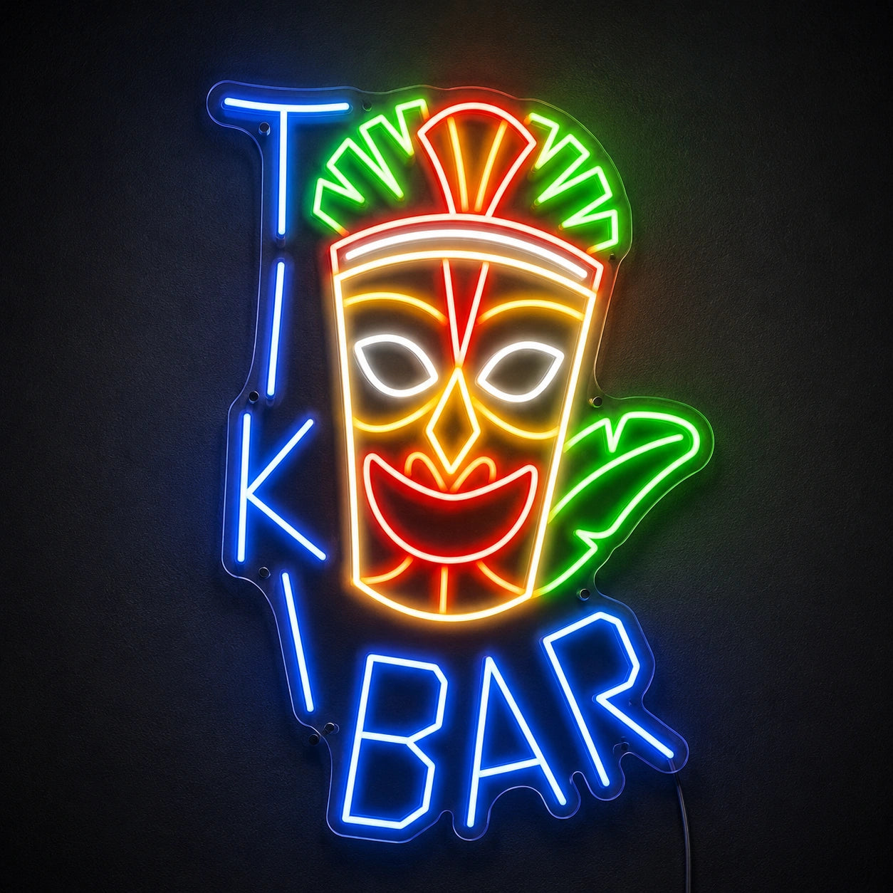 Tiki Mask Bar Neon Sign LED Neon Sign high-converting product image