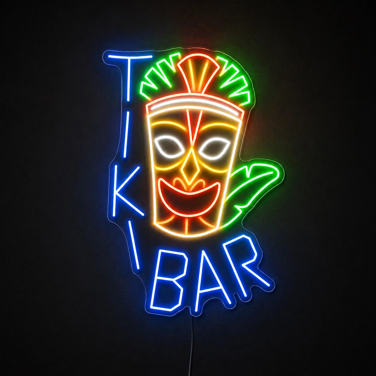 Tiki Mask Bar Neon Sign LED Neon Sign main product image