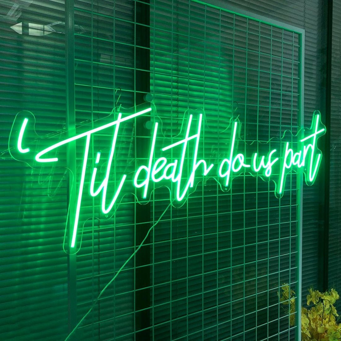 Til Death Do Us Part Led Sign Business Neon Sign - Shineneon