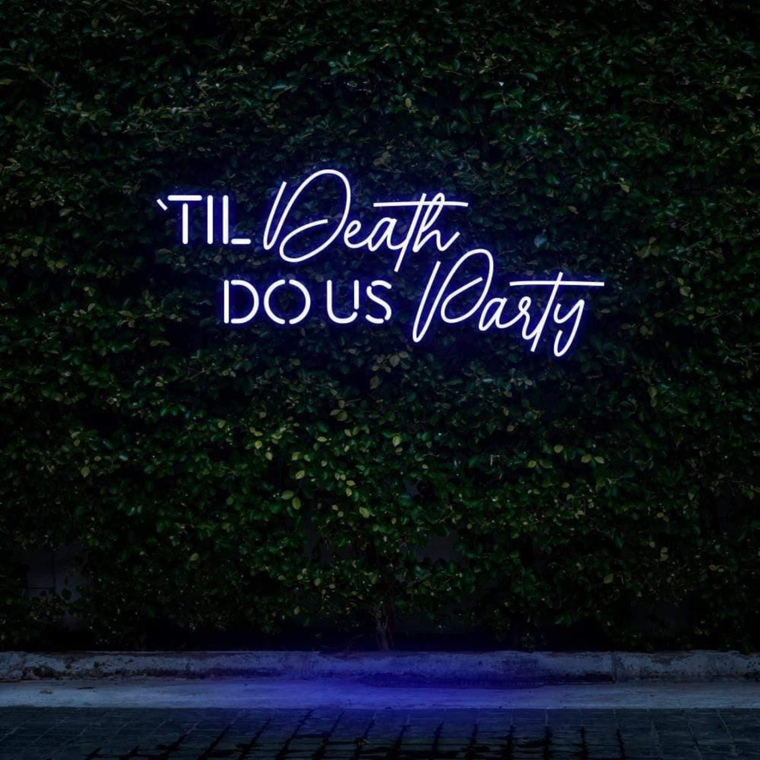 Til Death Do Us Party Led Neon Sign For Outdoor Theme Party Decor | Shineneon