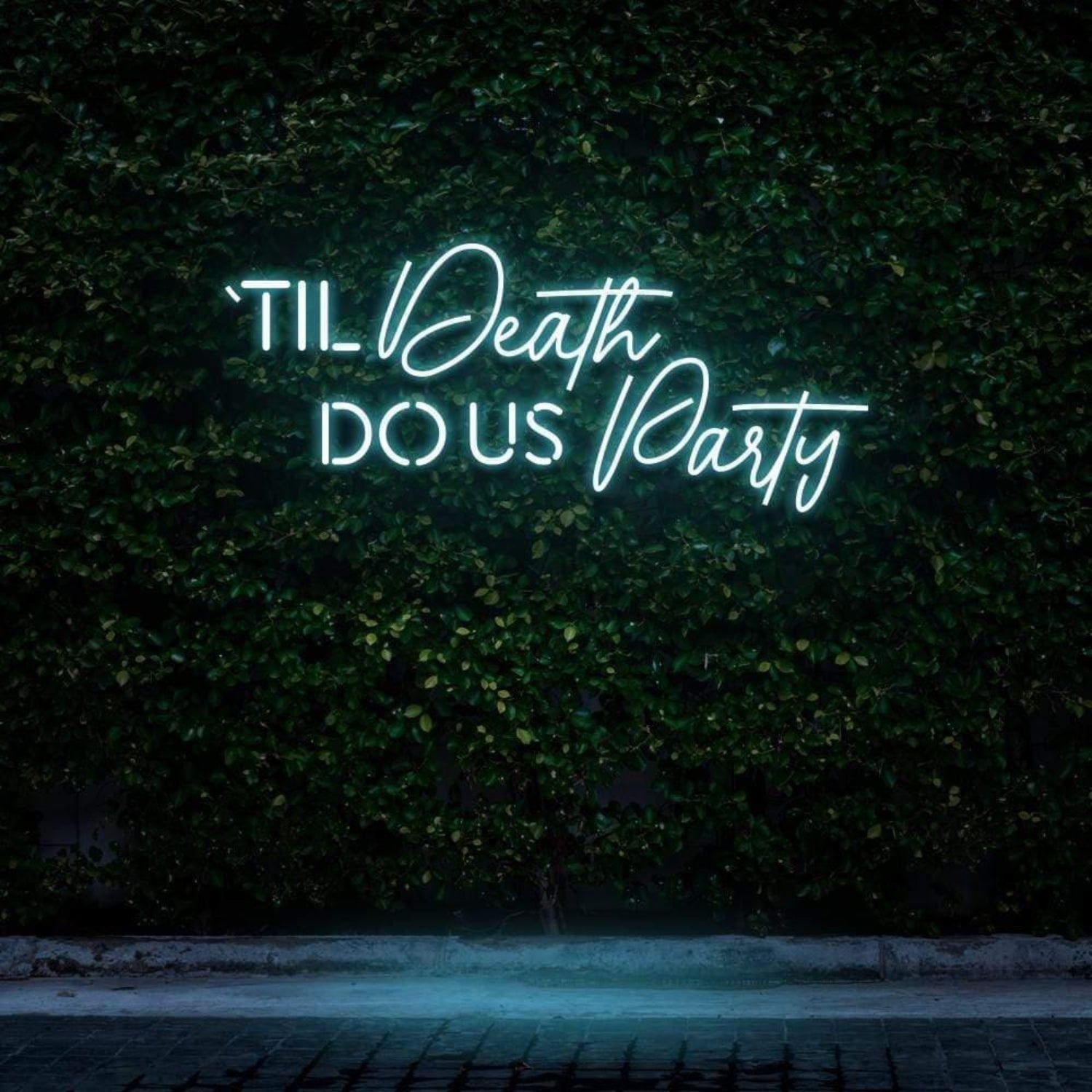 Til Death Do Us Party Led Neon Sign For Outdoor Theme Party Decor | Shineneon