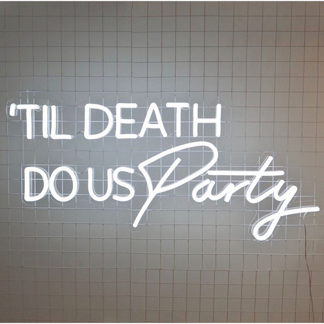 Til Death Do Us Party Led Sign Business Neon Sign - Shineneon