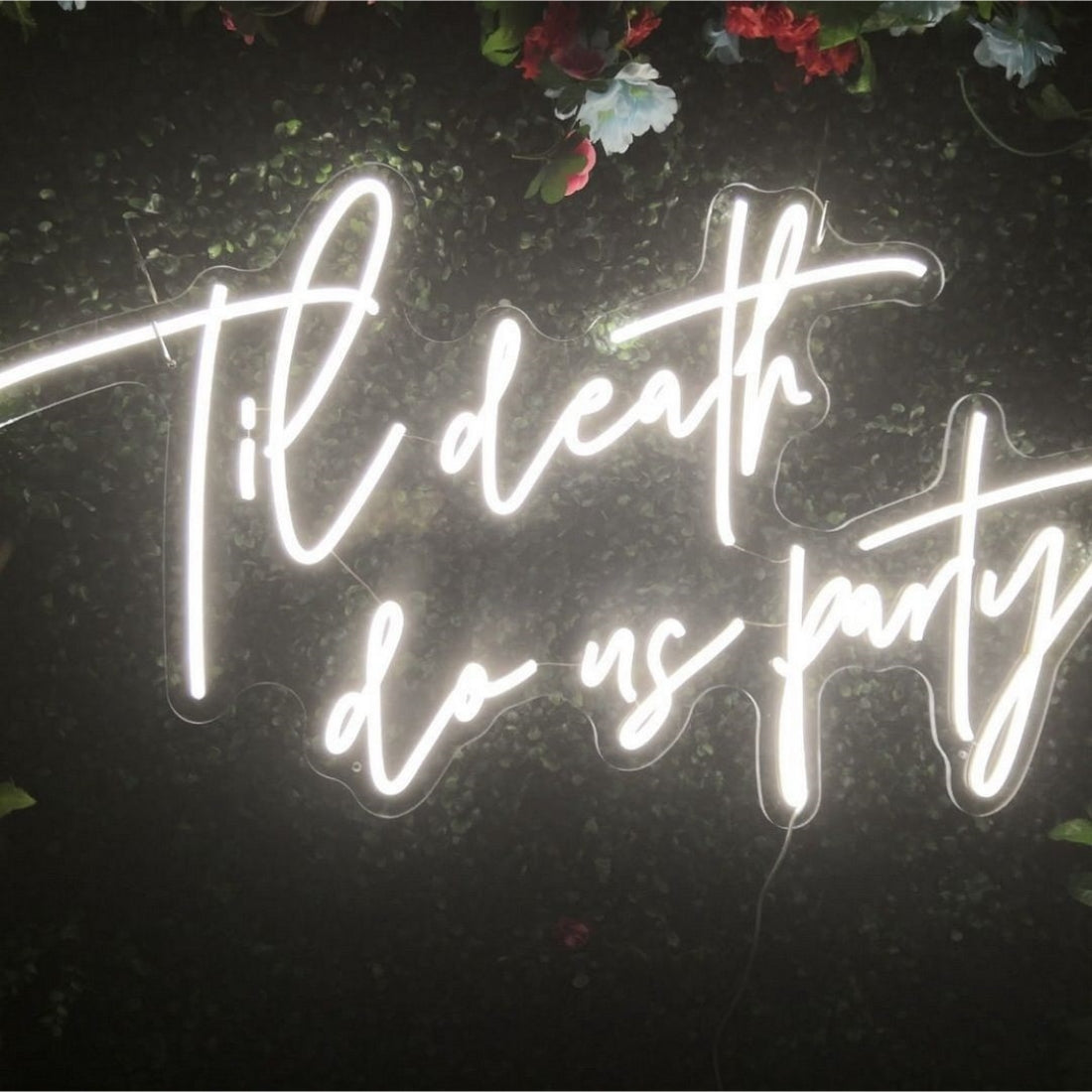 Til Death Do Us Party Wedding Led Sign Business Neon Sign