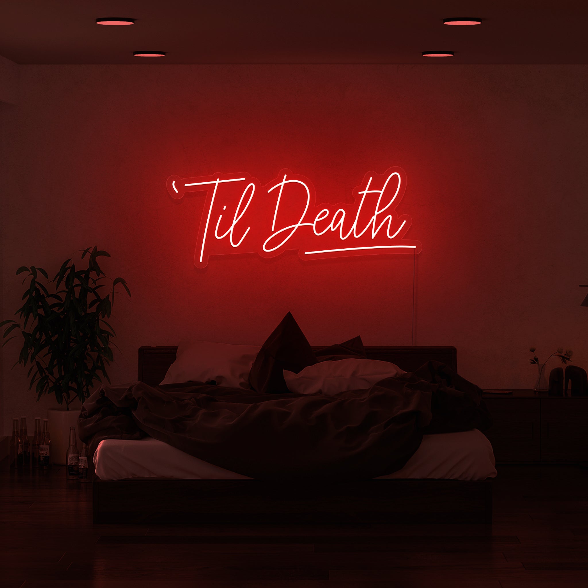Til Death Led Neon Sign | Shineneon