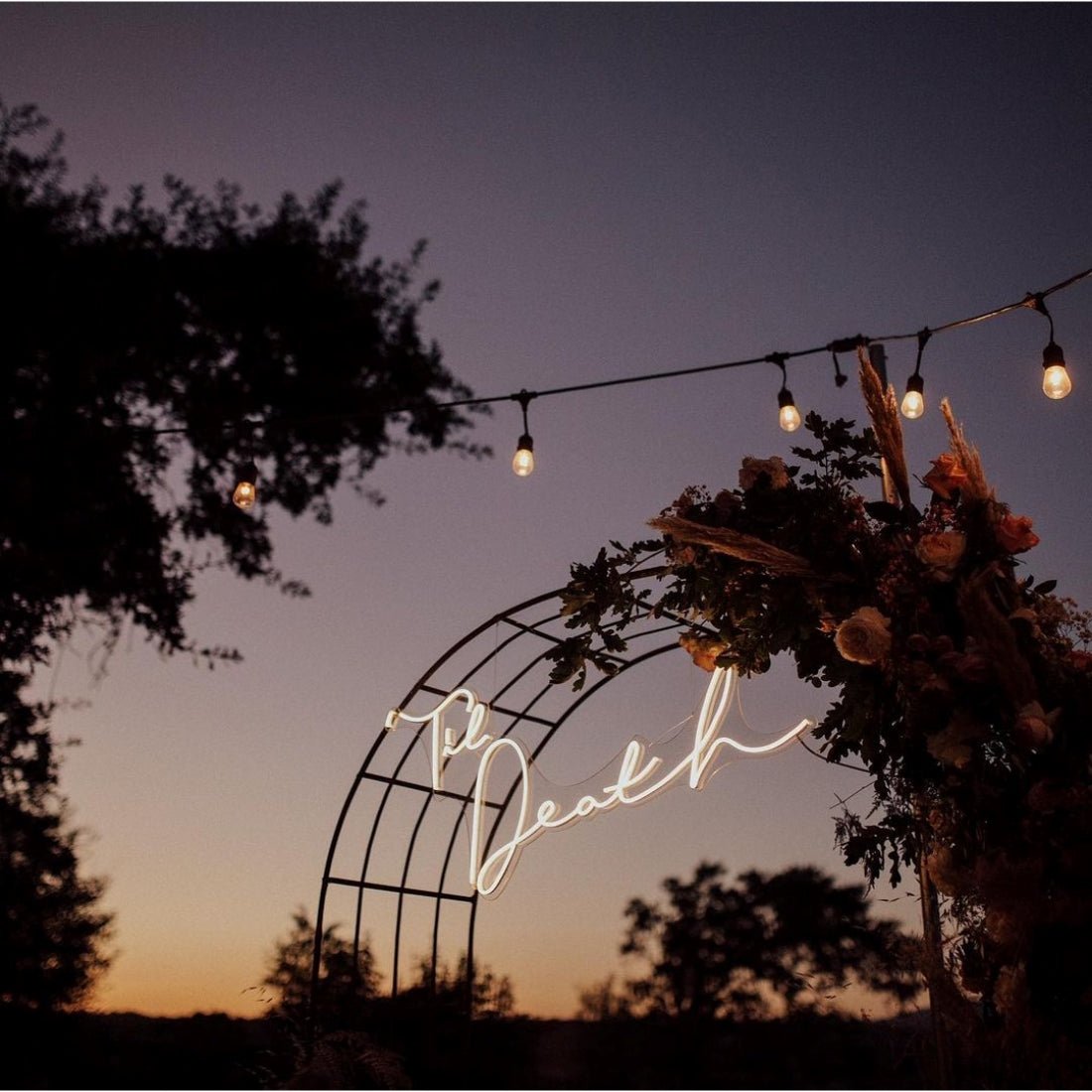 Til Death Led Sign Business Neon Sign Wall Decor - Shineneon