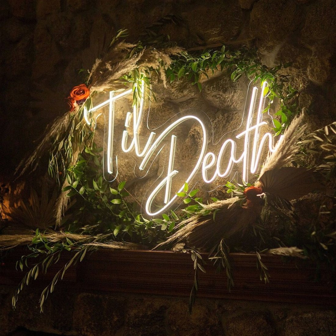 Til Death Led Sign Business Neon Signs - Shineneon
