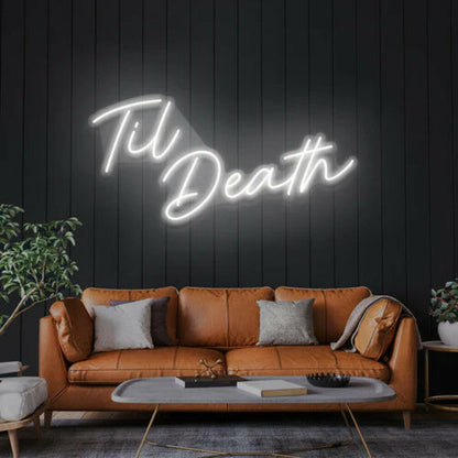 Til Death Neon Sign Light | Shineneon