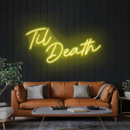 Til Death Neon Sign Light | Shineneon