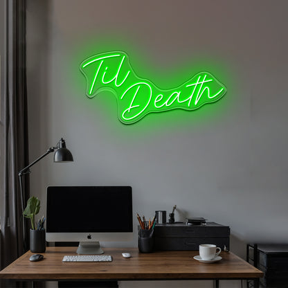 Til Death Wedding Neon Signs