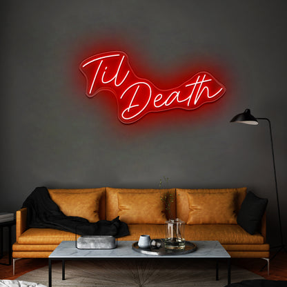 Til Death Wedding Neon Signs