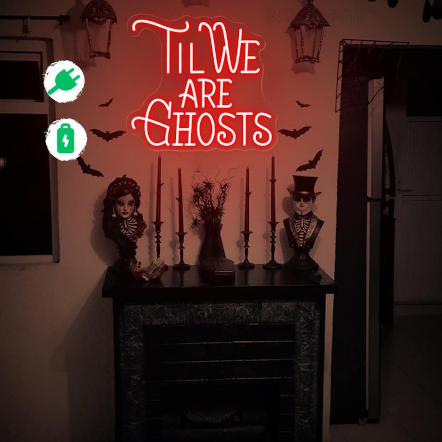Til We Are Ghost Halloween Neon Sign | Shineneon