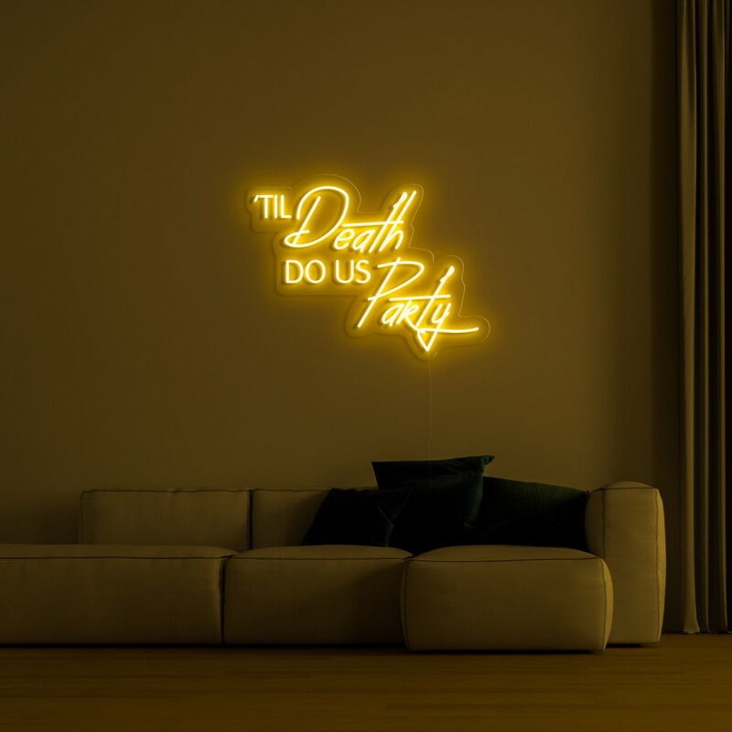 Till Death Do Us Party Neon Sign For Fun And Celebratory Spaces | Shineneon