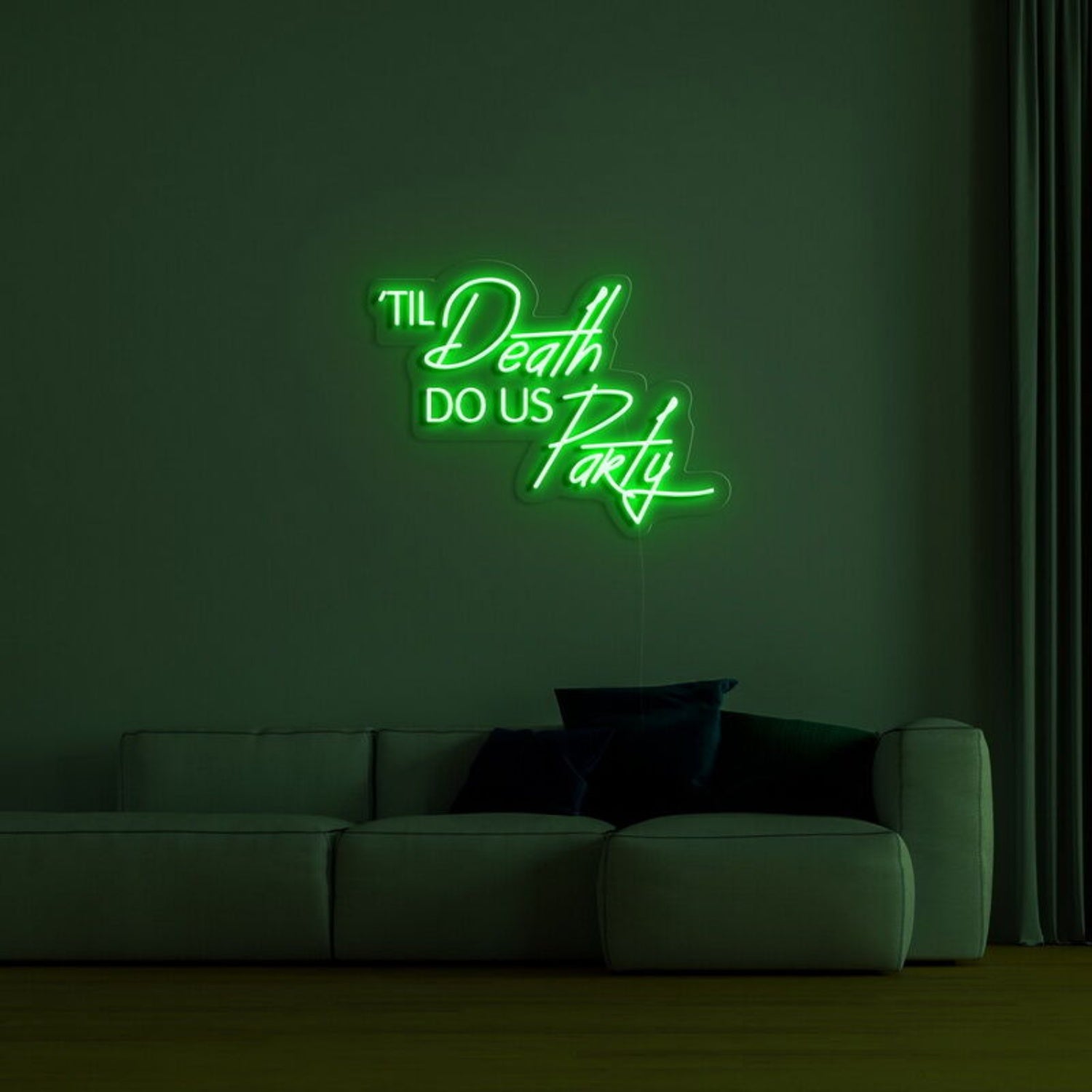 Till Death Do Us Party Neon Sign For Fun And Celebratory Spaces | Shineneon