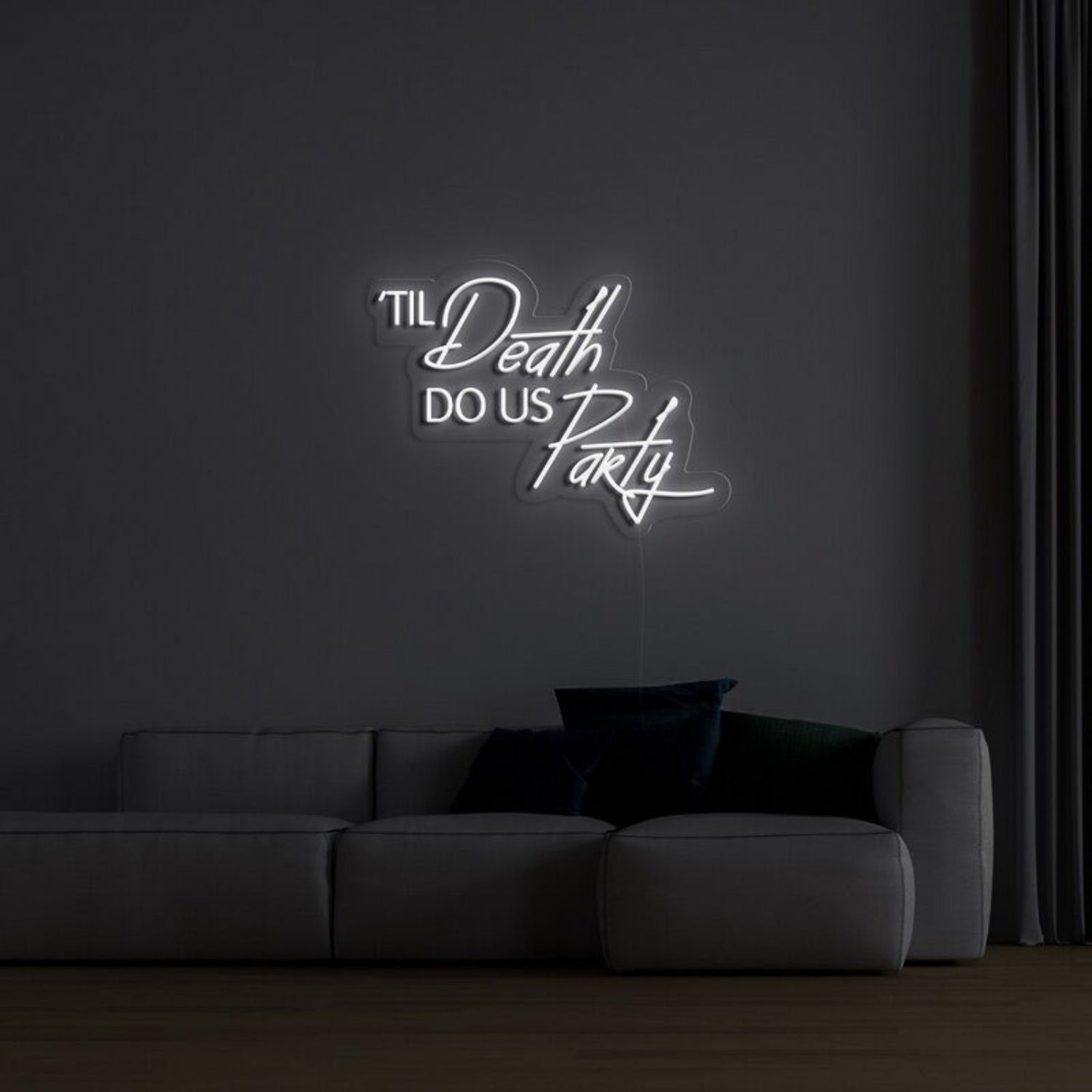Till Death Do Us Party Neon Sign For Fun And Celebratory Spaces | Shineneon