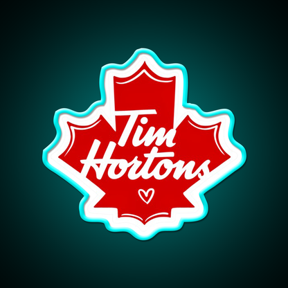 Tim Hortons Cafe Led Neon Sign Espresso Bar Art Rgb Color