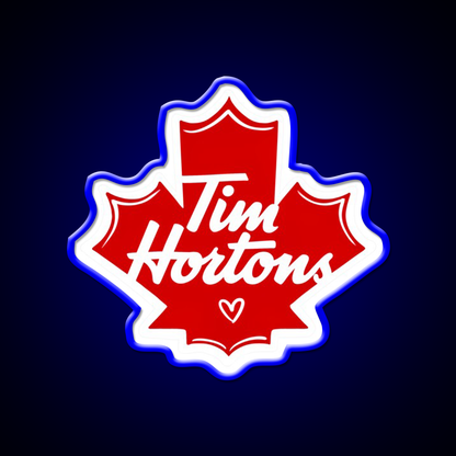 Tim Hortons Cafe Led Neon Sign Espresso Bar Art Rgb Color
