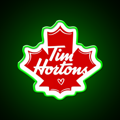 Tim Hortons Cafe Led Neon Sign Espresso Bar Art Rgb Color