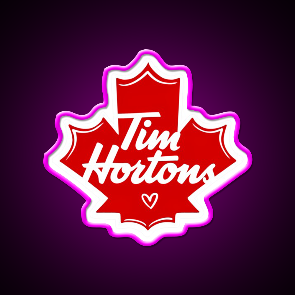 Tim Hortons Cafe Led Neon Sign Espresso Bar Art Rgb Color