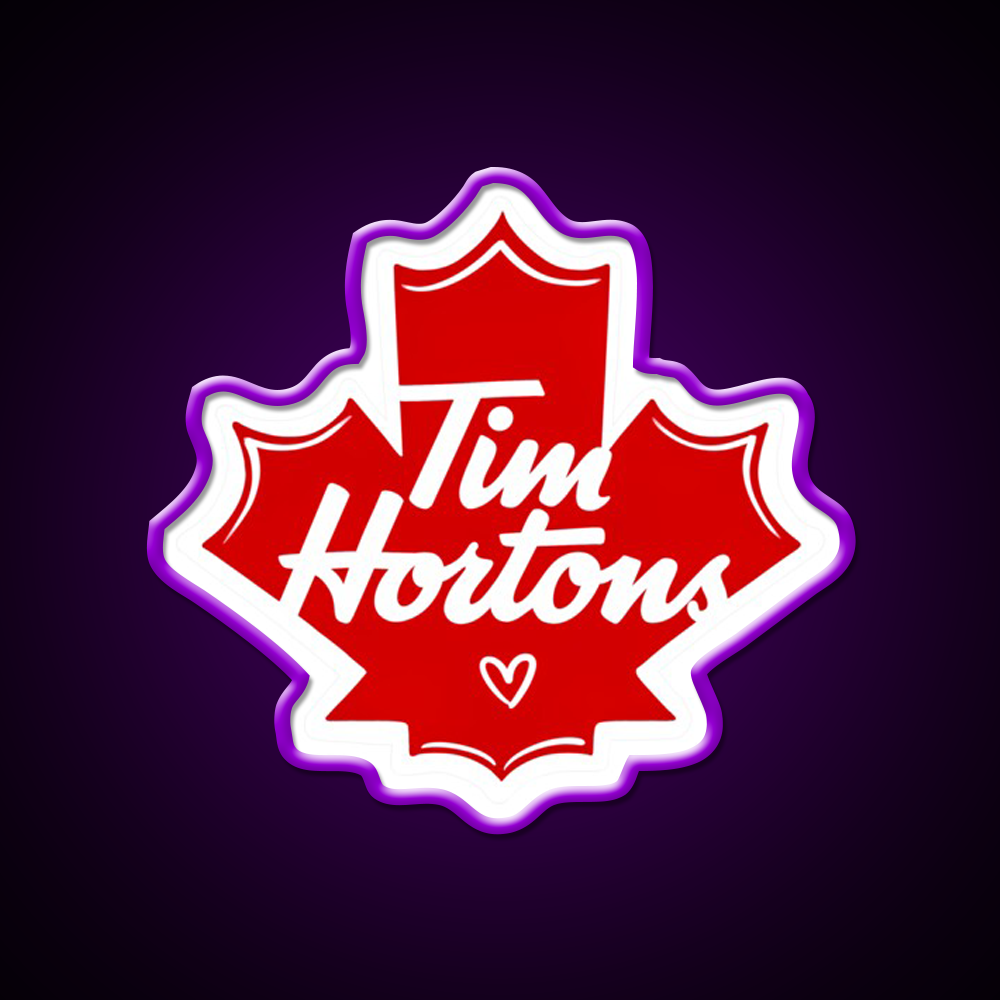 Tim Hortons Cafe Led Neon Sign Espresso Bar Art Rgb Color