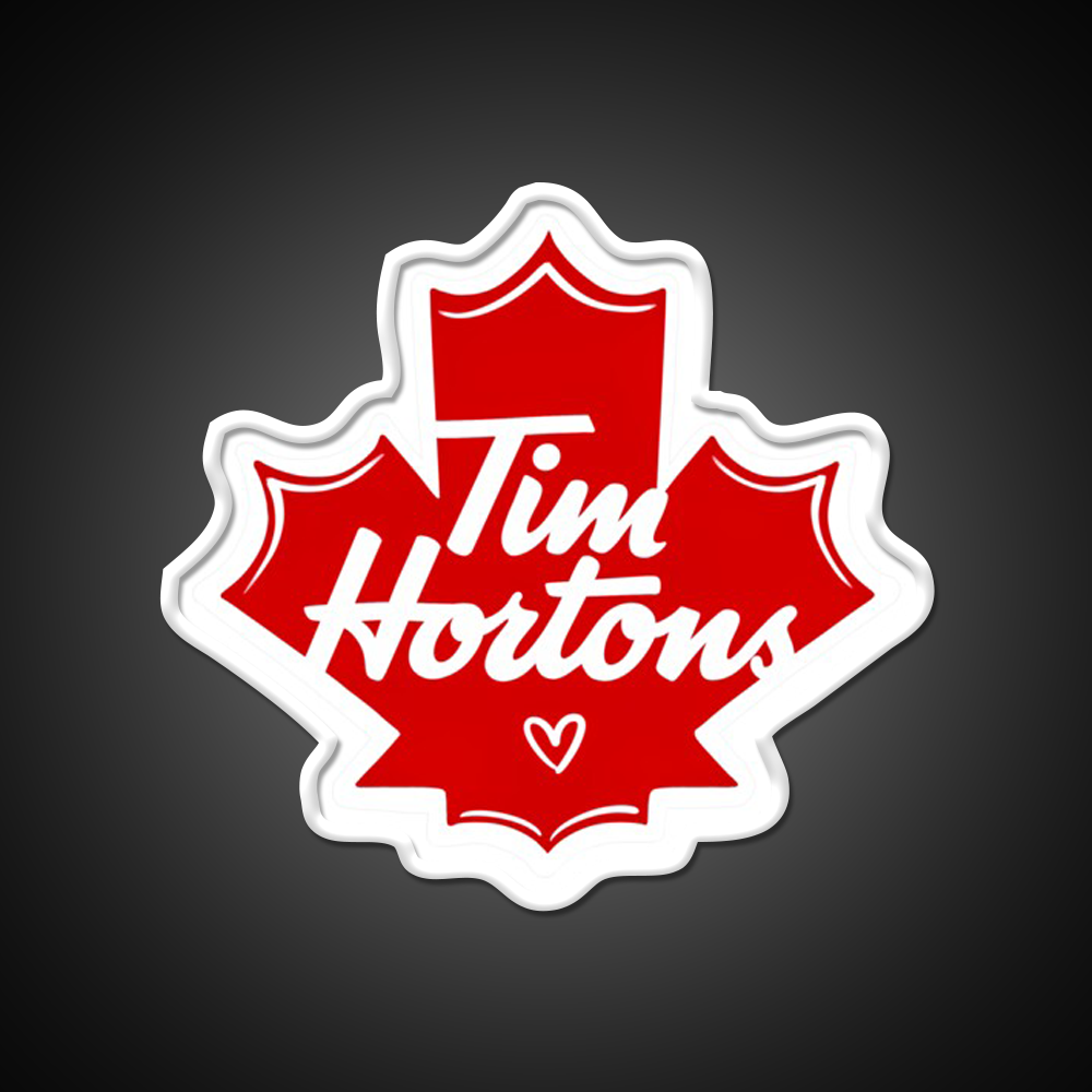 Tim Hortons Cafe Led Neon Sign Espresso Bar Art Rgb Color