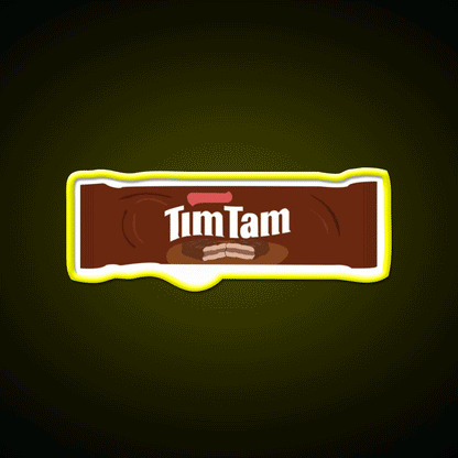 Tim Tam Snack Food Led Neon Sign Rgb Color - Custom LED neon sign front view