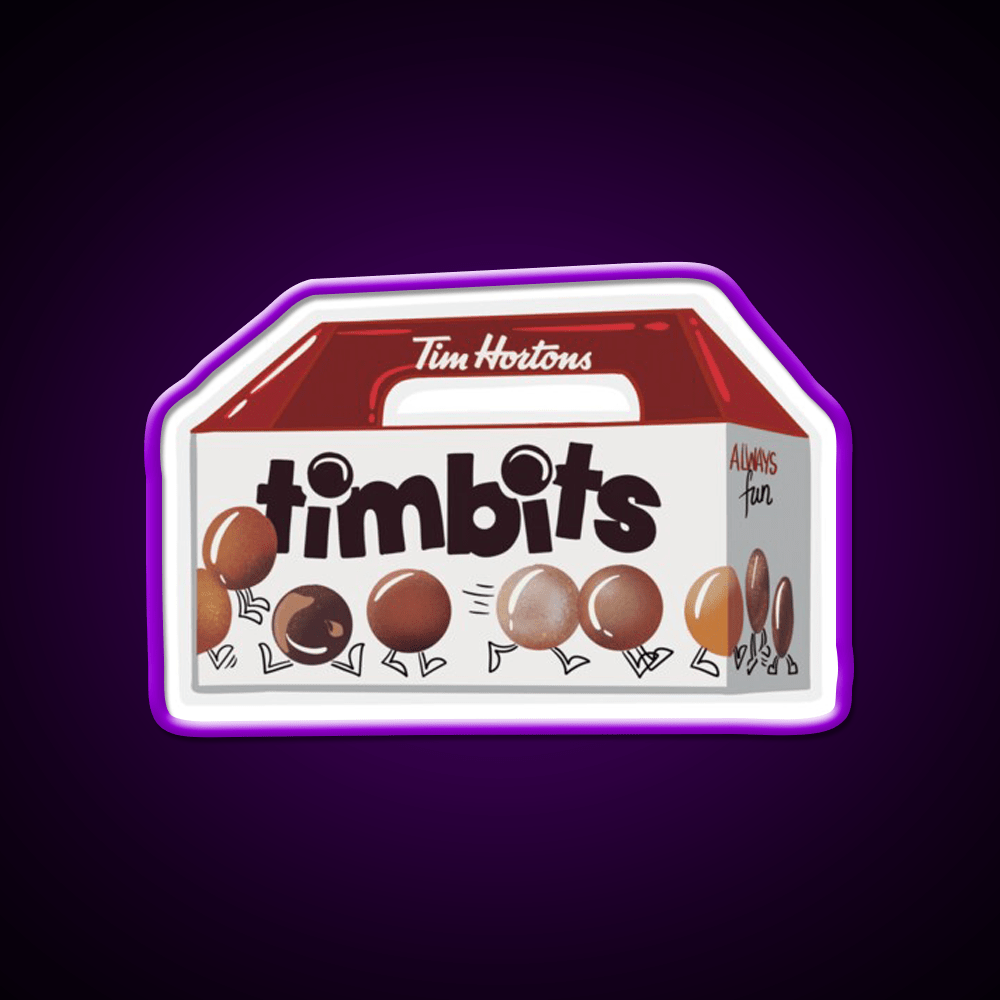 Timbits Tim Hortons Snack Food Led Neon Sign Rgb Color - Shineneon