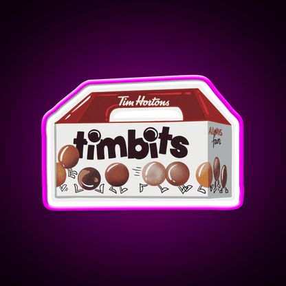 Timbits Tim Hortons Snack Food Led Neon Sign Rgb Color - Shineneon