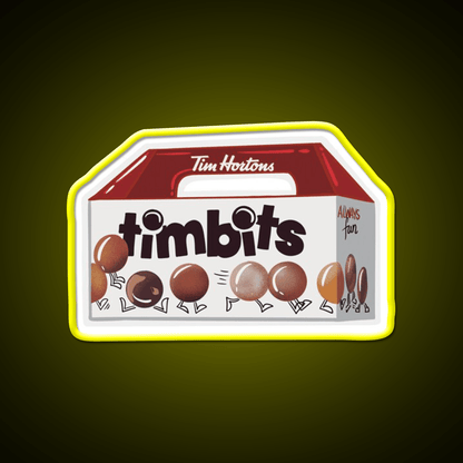 Timbits Tim Hortons Snack Food Led Neon Sign Rgb Color - Shineneon