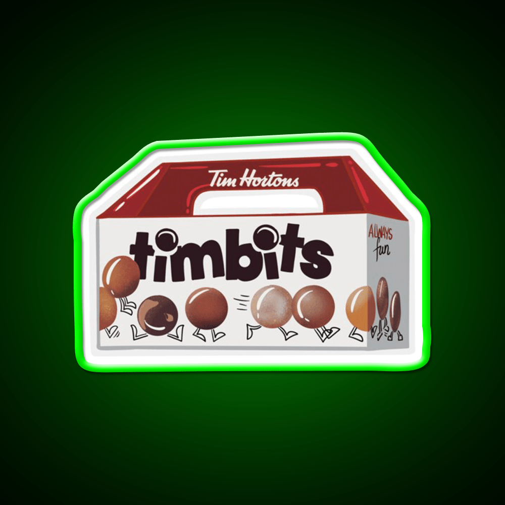 Timbits Tim Hortons Snack Food Led Neon Sign Rgb Color - Shineneon