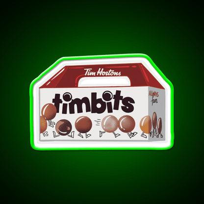 Timbits Tim Hortons Snack Food Led Neon Sign Rgb Color - Shineneon