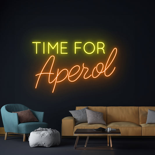 Time For Aperol Led Sign