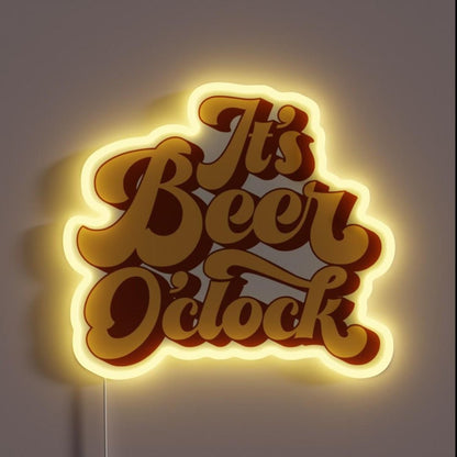 Time For Beer Guys Rgb Led Neon Sign - Shineneon